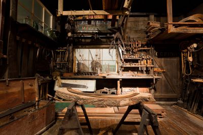 Werkstatt eines Schiffszimmerers im Altonaer Museum